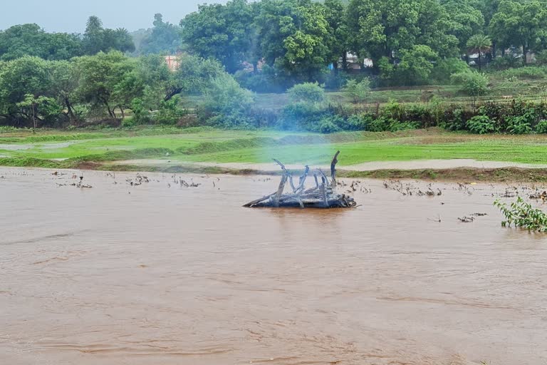 burning pyre got washed away in river in Jashpur