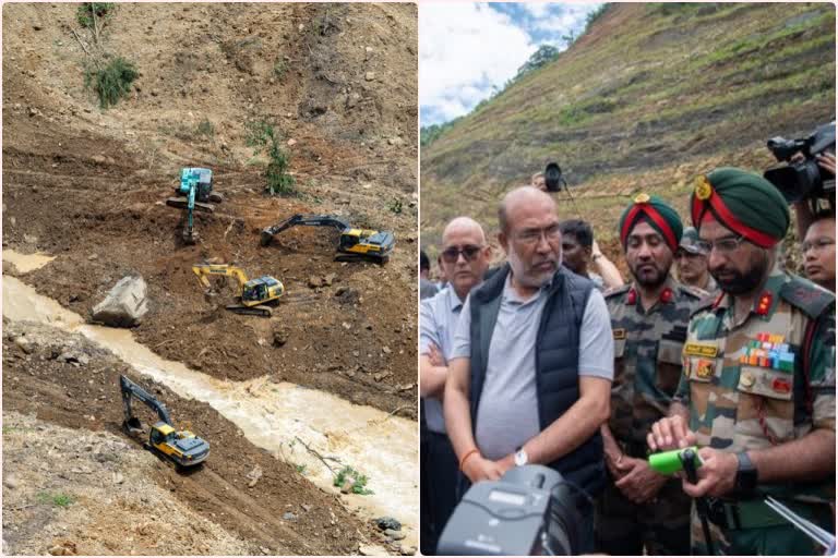 Manipur landslide: ଘଟଣାସ୍ଥଳ ପରିଦର୍ଶନ କଲେ ମୁଖ୍ୟମନ୍ତ୍ରୀ ବୀରେନ ସିଂ