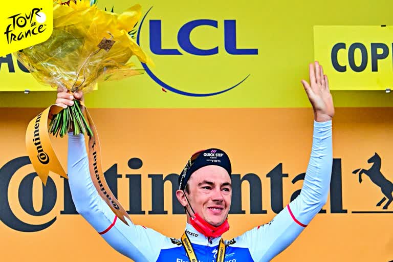 cycle race  Yves Lampaert  Tour de France 2022  belgiums  first leg  टूर डी फ्रांस 2022  यवेस लैम्पर्ट  बेल्जियम