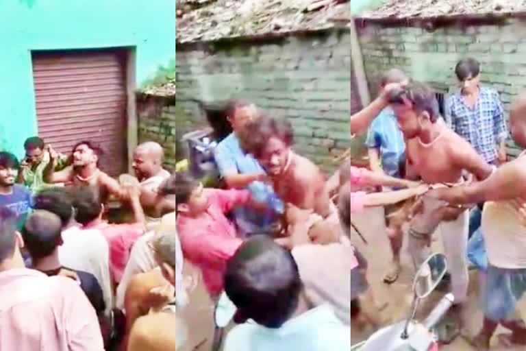 Bike Thief Beaten By People In Nalanda