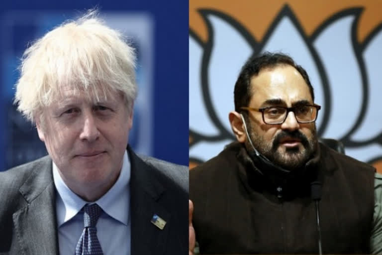 Rajeev Chandrasekhar meets UK PM