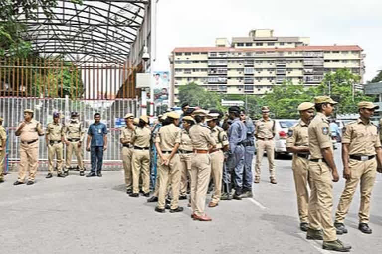 Heavy security in Hyderabad