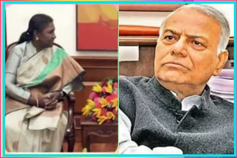 Draupadi Murmu and Yashwant Sinha