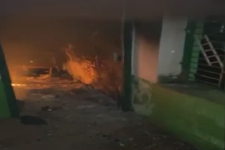 IUML office in Kannur in Kerala burnt dow