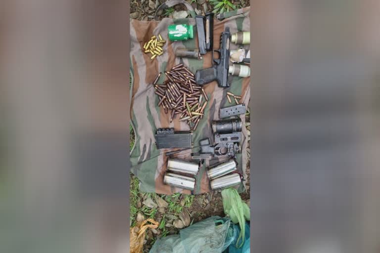 More recoveries made by Reasi Police on the disclosure of arrested terrorist Talib Hussain: found from hide out at Draj, Rajouri:  more arms and ammunition recovered by the reasi police  terrorist Talib Hussain  ഭീകരൻ താലിബ് ഹുസൈന്‍  ലഷ്‌കർ ഇ ത്വയ്‌ബ ഭീകരൻ താലിബ് ഹുസൈന്‍