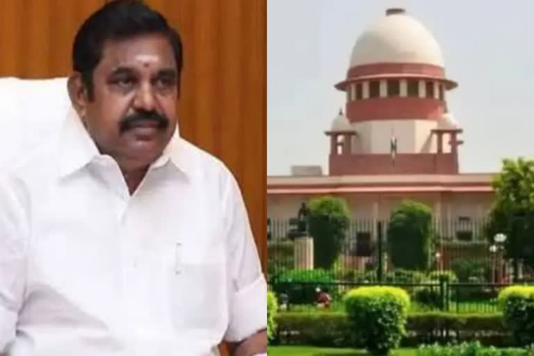 SC to hear on July 6 plea on AIADMK leadership row  പളനി സ്വാമിയുടെ ഹർജി  സുപ്രിം കോടതിയിൽ പളനി സ്വാമിയുടെ ഹർജി  എഐഎഡിഎംകെ നേതൃത്വത്തിനെതിരായി ഹർജി സമർപ്പിച്ച് പളനി സ്വാമി  എഐഎഡിഎംകെ നേതൃത്വത്തിനെതിരായി ഹർജി  മദ്രാസ് ഹൈക്കോടതി ഉത്തരവിനെ ചോദ്യം ചെയ്‌ത് ഹർജി  മദ്രാസ് ഹൈക്കോടതി ഉത്തരവിനെ ചോദ്യം ചെയ്‌ത് സുപ്രീം കോടതിയിൽ ഹർജി  AIADMK General and Executive councils