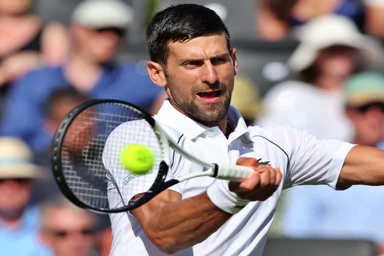 wimbledon  Novak Djokovic  Djokovic enters wimbledon quarter-finals  Ons Jebur enters quarterfinals  नोवाक जोकोविच  वरीय ओन्स जेब्युर  विंबलडन टेनिस टूर्नामेंट  Wimbledon Tennis Tournament