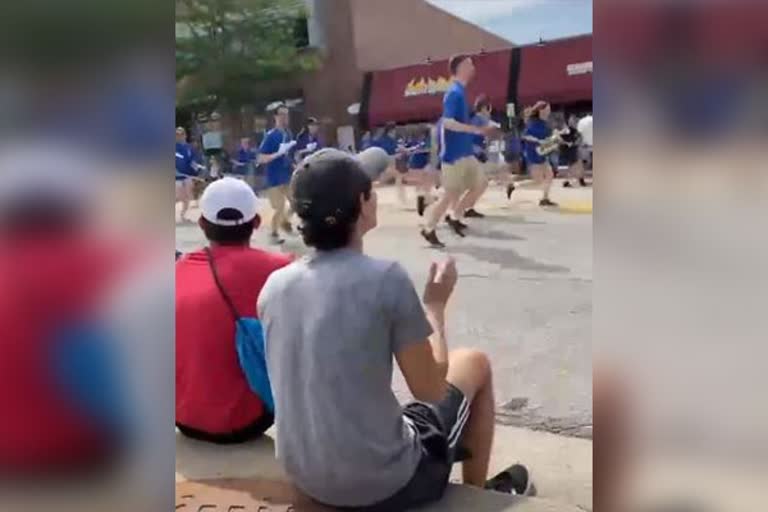 shooting along July 4th parade