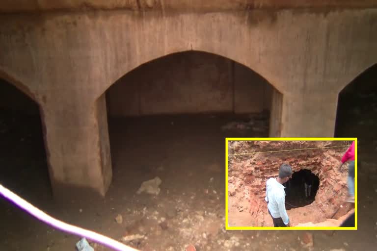 An ancient building was found while digging the foundation in Ramnagara
