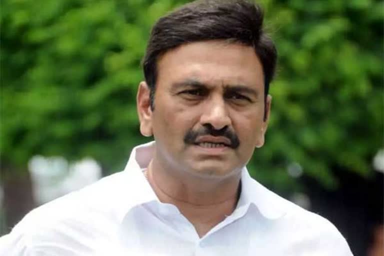 Gachibowli police registered a case against MP Raghurama