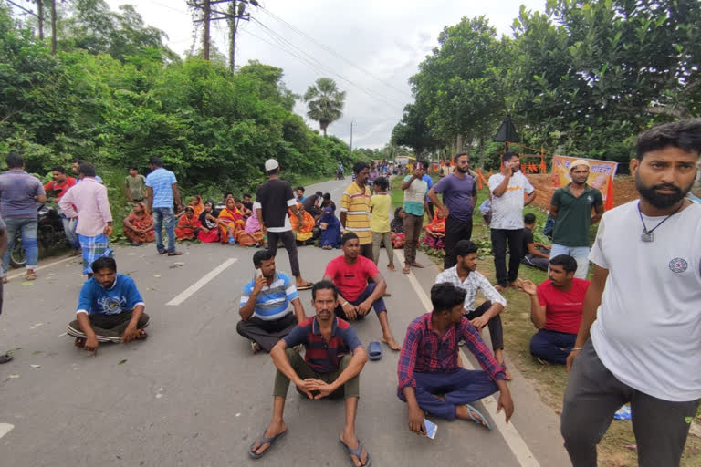 Tension prevailed at Thanda Kali Bari of Agartala