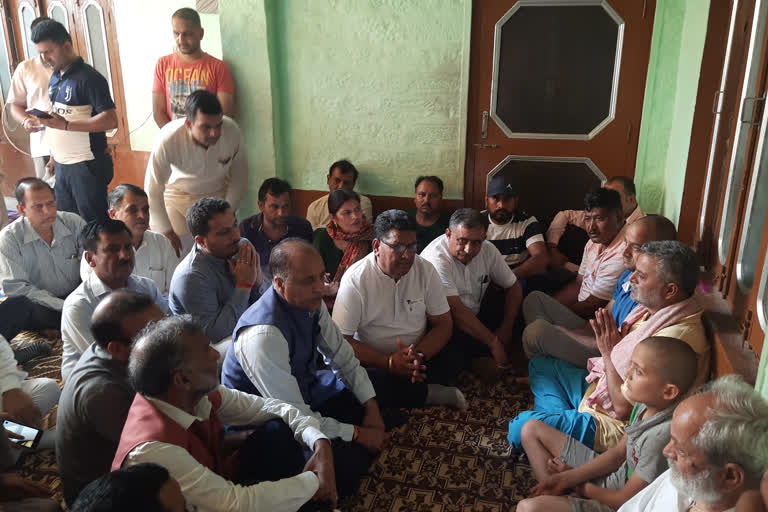 CM Jairam meets Rakesh Babli family in barsar