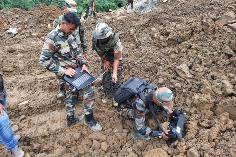 Army officer body recovered from Landslide areas of  Manipur