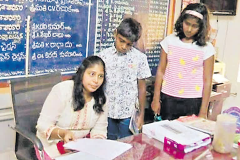 SAAP MD Prabhakar reddy joined their Children in government school at vijayawada