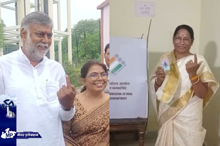 Sumitra Valmiki and Prahlad Patel appealed to vote for BJP candidate