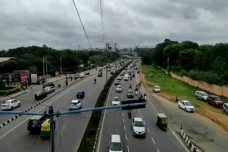 hebbal road traffic