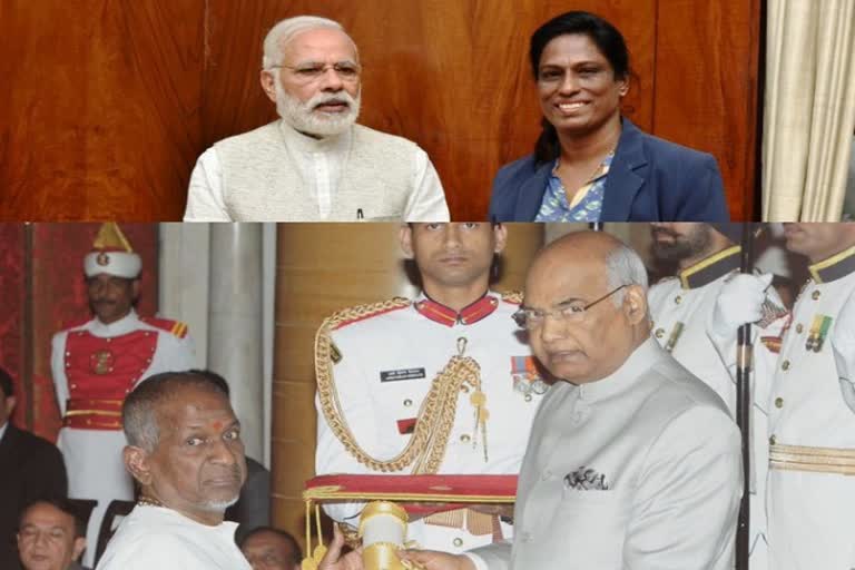 four persons nominated including pt usha and illyaraja