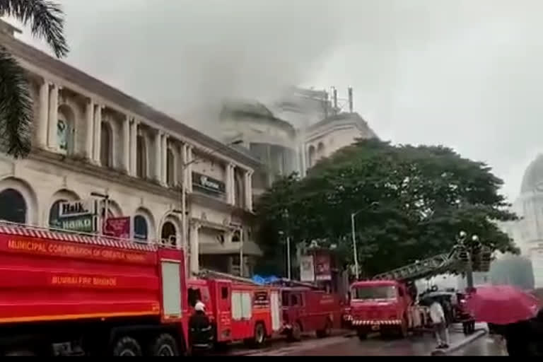 Fire at the shopping center