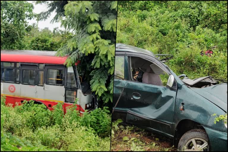 two-killed-as-ksrtc-bus-and-car-collided-near-tipaturu