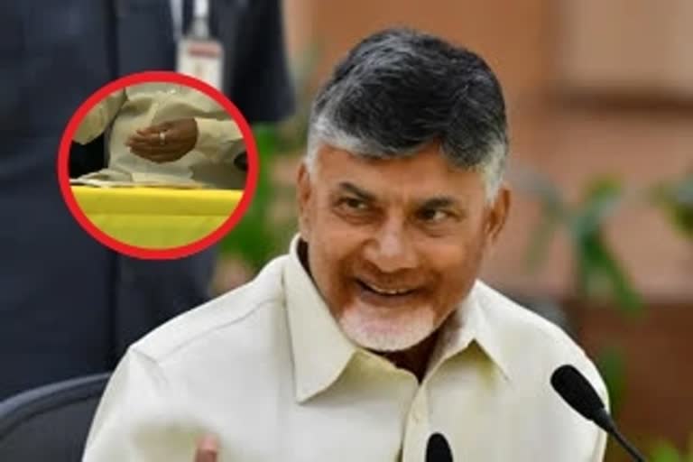 TDP Chief Chandrababu has a ring on his finger..The chief explained why