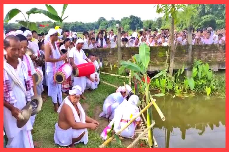 traditional panitola festival celebrated by Sonowal Kachari at Lepetkata in Dibrugarh