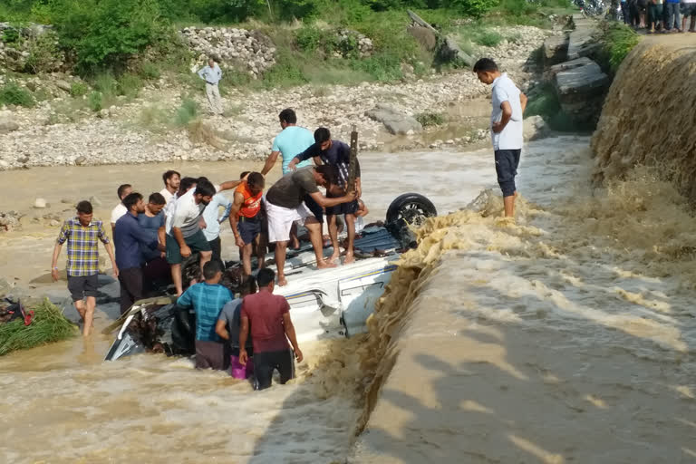 tourist car washed away in dhela river, tourist car washed away in river of Uttarakhand, Uttarakhand tourist car washed out news, Uttarakhand crime news, ಧೇಲಾ ನದಿಯಲ್ಲಿ ಕೊಚ್ಚಿಹೋದ ಪ್ರವಾಸಿಗರ ಕಾರು, ಉತ್ತರಾಖಂಡದ ನದಿಯಲ್ಲಿ ಕೊಚ್ಚಿಹೋದ ಪ್ರವಾಸಿಗರ ಕಾರು, ಉತ್ತರಾಖಂಡದ ಪ್ರವಾಸಿ ಕಾರು ಕೊಚ್ಚಿಕೊಂಡು ಹೋದ ಸುದ್ದಿ, ಉತ್ತರಾಖಂಡ ಅಪರಾಧ ಸುದ್ದಿ,