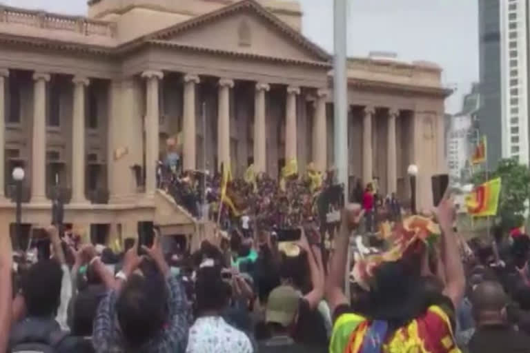 Gotabaya flees amid massive protests in Sri Lanka