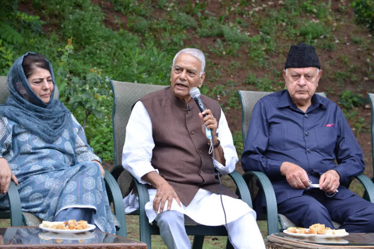 president election  yashwant Sinha  yashwant Sinha in kashmir  യശ്വന്ത് സിന്‍ഹ  രാഷ്‌ട്രപതി തെരഞ്ഞെടുപ്പ്  യശ്വന്ത് സിന്‍ഹ കശ്‌മിര്‍ സന്ദര്‍ശനം