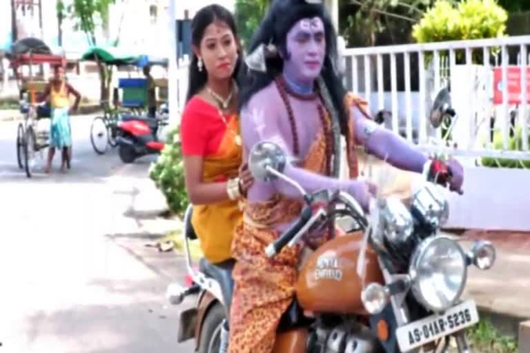 assam Man played Lord Shiva in nukkad natak arrested