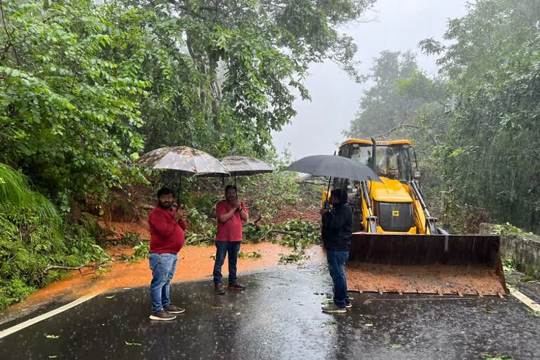 another route from shivamogga to Mangalore udupi as agumbe hill collapsed