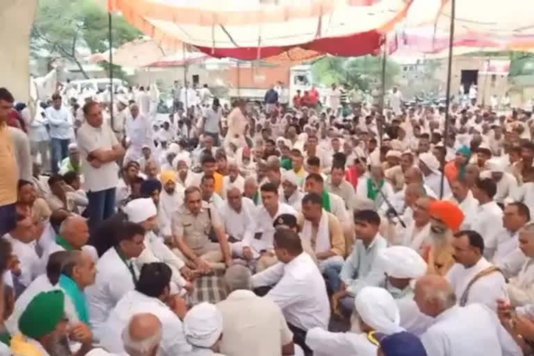 villagers protest in hisar