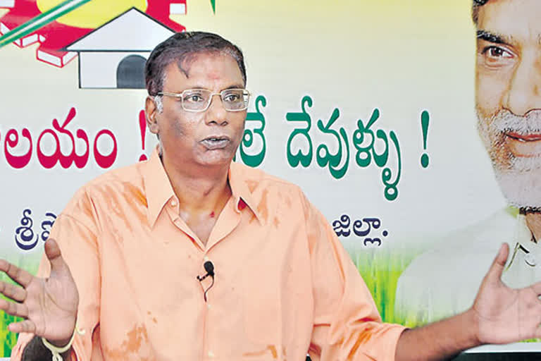 tdp leader anam venkatramana reddy fires over Adan Distilleries