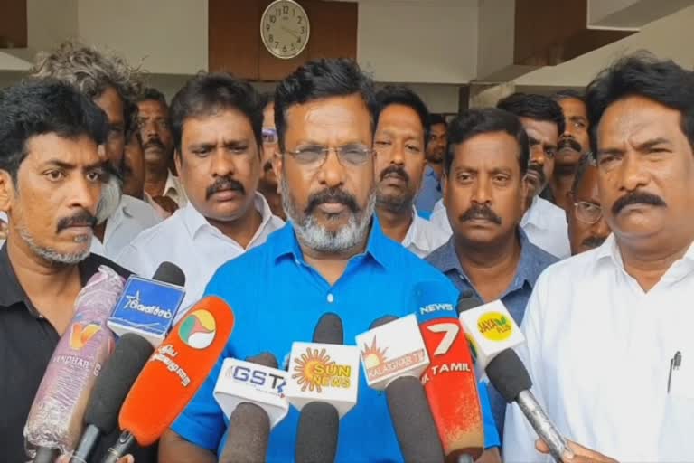 அதிமுகவின் பலவீனம் சங்பரிவாரின் வலிமைக்கு பயன்படுத்தப்படுகிறது- விசிக தலைவர் திருமாவளவன்