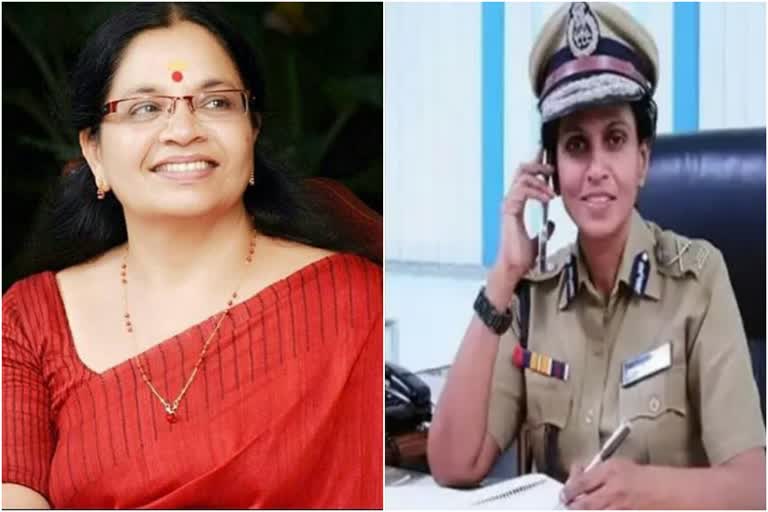 Bhagyalakshmi against r sreelekha s remark on actress attack case  Bhagyalakshmi against r sreelekha  r sreelekha ips  Bhagyalakshmi  actress attack case  ആര്‍ ശ്രീലേഖ  ശ്രീലേഖ ഐപിഎസിനെതിരെ ഭാഗ്യലക്ഷ്‌മി  ഭാഗ്യലക്ഷ്‌മി