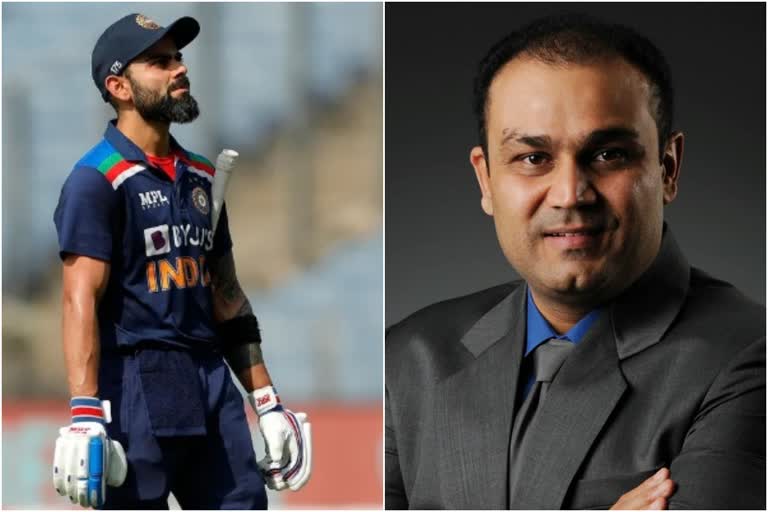 Virender Sehwag posted a cryptic tweet on the future of Virat Kohl  Virender Sehwag  Virender Sehwag twitter  Virat Kohl  വിരാട് കോലി  വീരേന്ദർ സെവാഗ്