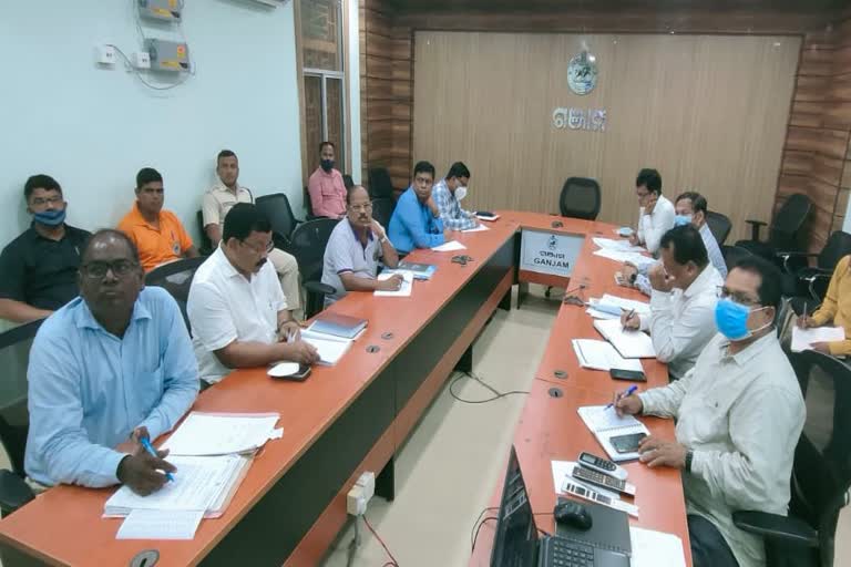 district administration meeting on flood control in berhampur