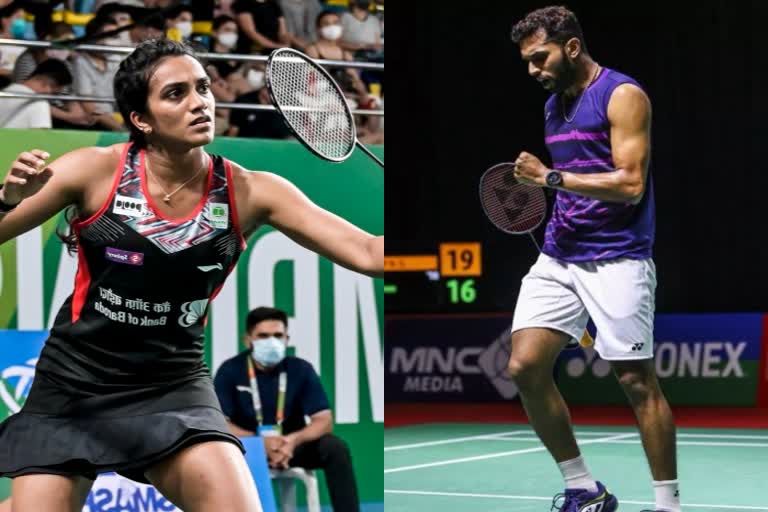 badminton news  Singapore Super 500 tournament  PV Sindhu  HS Prannoy  lead Indian  sports news in hindi  saina nehwal  पीवी सिंधु  एच एस प्रणय  सिंगापुर सुपर 500 बैडमिंटन टूर्नामेंट  बर्मिंघम राष्ट्रमंडल खेलों