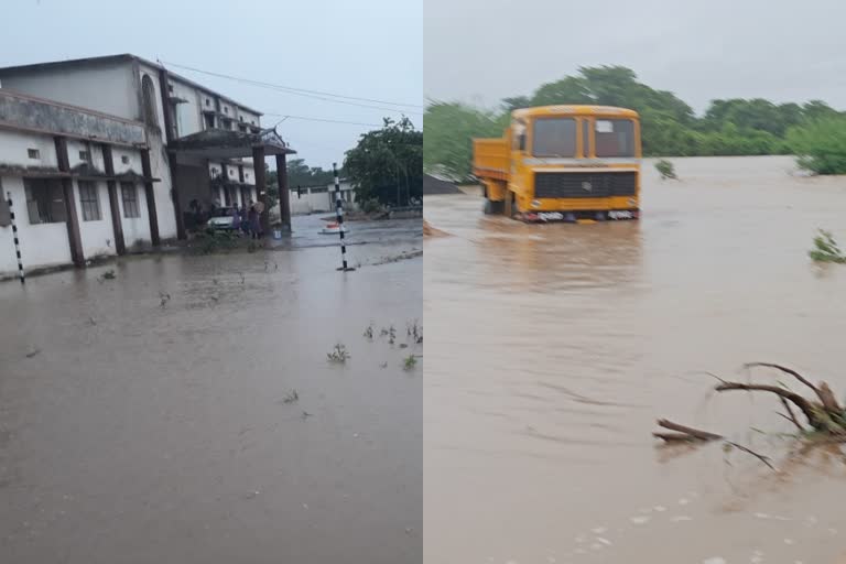 Heavy rains in adilabad district