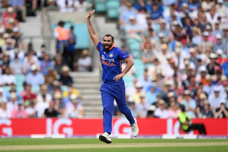 Mohammed Shami  മുഹമ്മദ് ഷമി  Mohammed Shami becomes the fastest Indian bowler to take 150 ODI wickets  India vs England  ഇംഗ്ലണ്ട് vs ഇന്ത്യ  ഏകദിനത്തില്‍ മുഹമ്മദ് ഷമിക്ക് 150 വിക്കറ്റ്