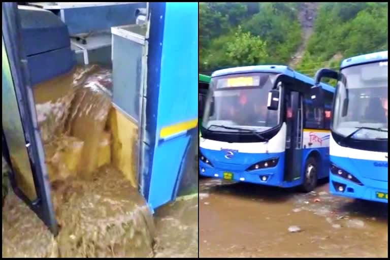Rain water entered in HRTC buses