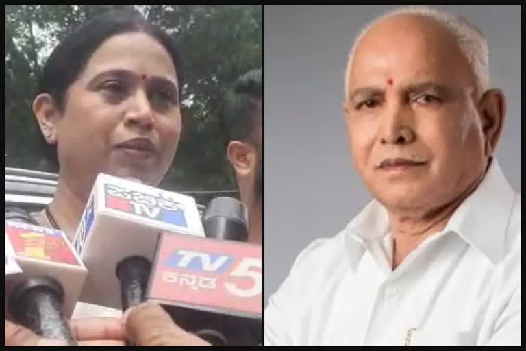 lakshmi hebbalkar met BS Yadiyurappa