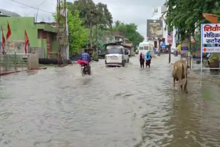 Flood in Dhamtari city