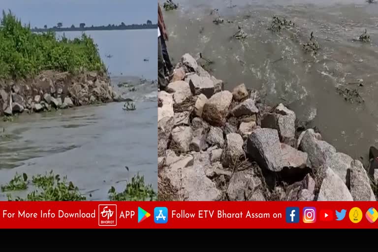 Brahmaputra erosion in Dibrugarh