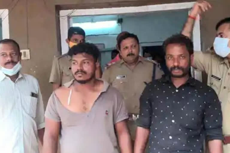 road construction materials stolen  police chased and arrested the accused  റോഡ് നിർമാണ സാമഗ്രികൾ മോഷ്‌ടിച്ചു  സ്വകാര്യ നിർമാണ കമ്പനി റോഡ് നിർമാണം മോഷണക്കേസ് പ്രതികൾ അറസ്റ്റിൽ  പ്രതികളെ അതിസാഹസികമായി പിടികൂടി പൊലീസ്