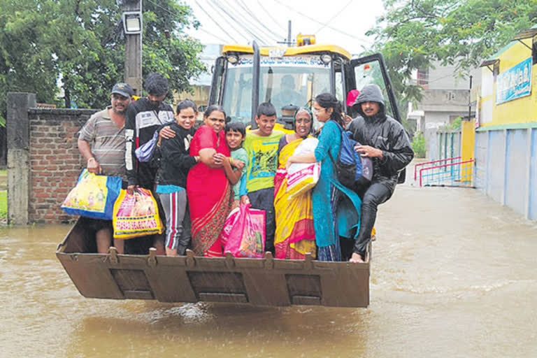 Heavy rains in Telangana