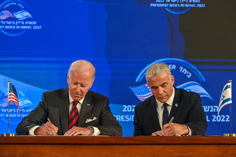US and Israel sign declaration to stop Iranian nukes