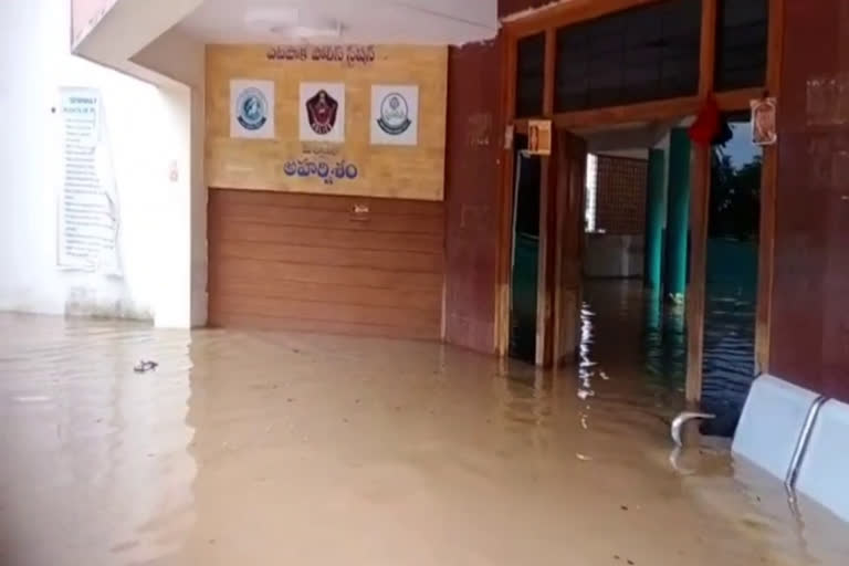 flood water at police station