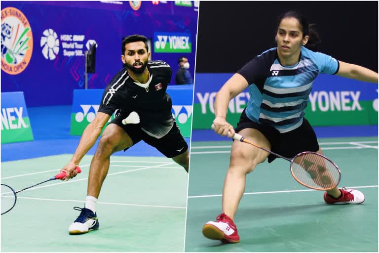 Saina Nehwal and HS Prannoy crashed out from Singapore Open  Saina Nehwal  HS Prannoy  Singapore Open  സിംഗപ്പൂർ ഓപ്പൺ  എച്ച്‌എസ്‌ പ്രണോയ്‌  സൈന നെഹ്‌വാള്‍