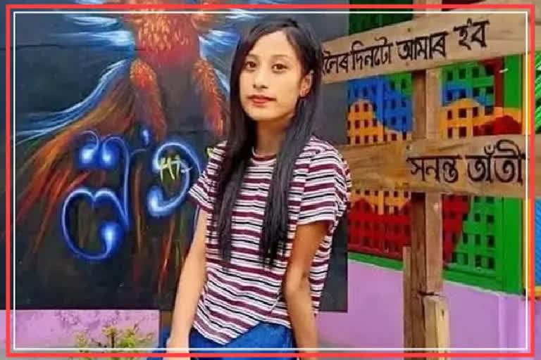 Barshashree attending exam in Golaghat jail