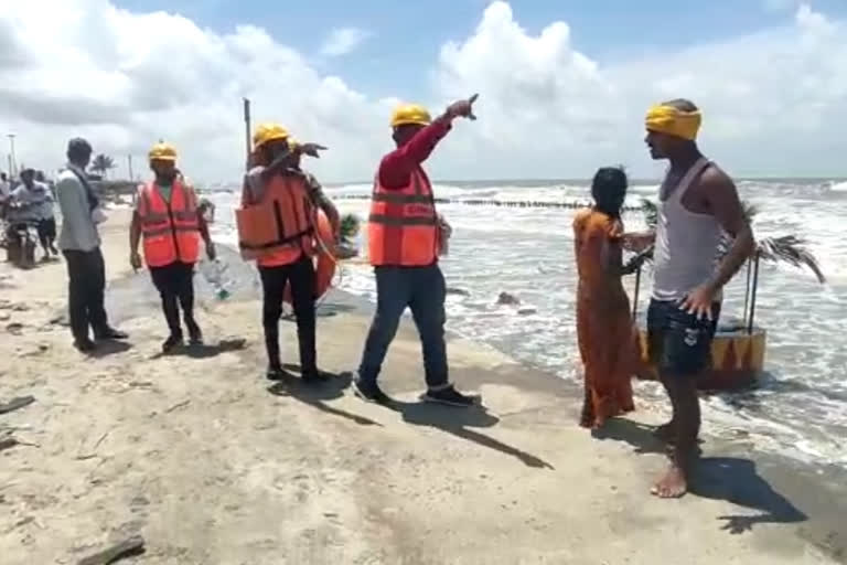 Administration directs Ban on Sea Bathing at Gangasagar